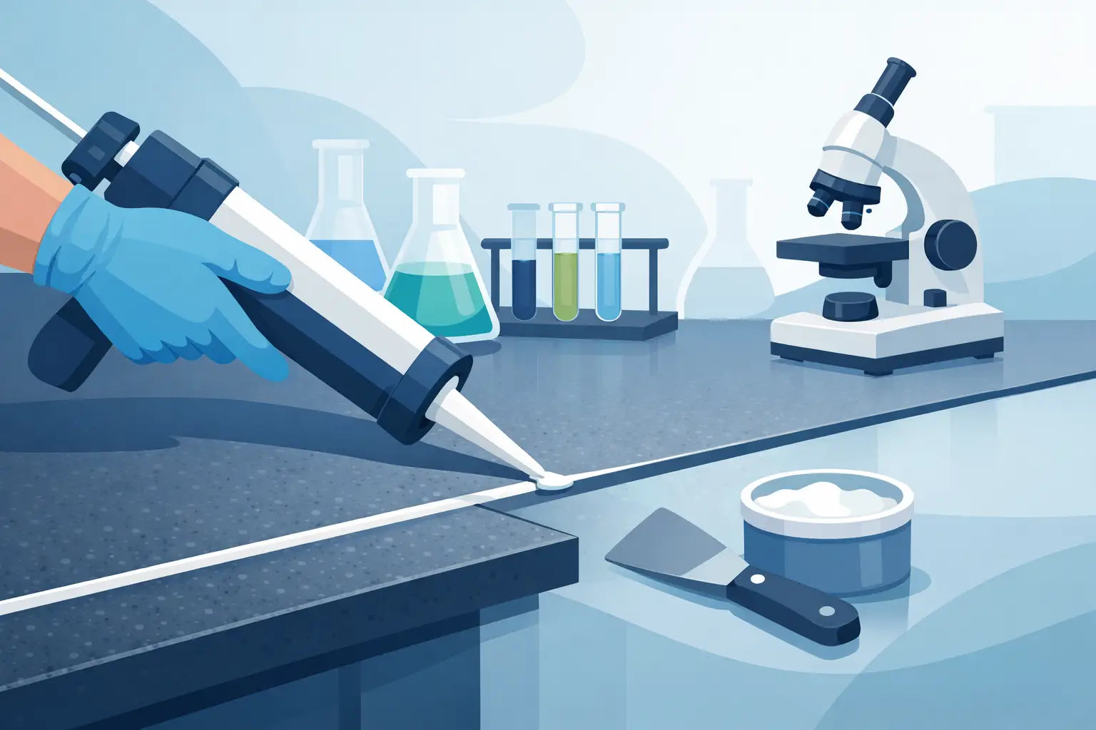 How to Seal Laboratory Worktop Seams Properly