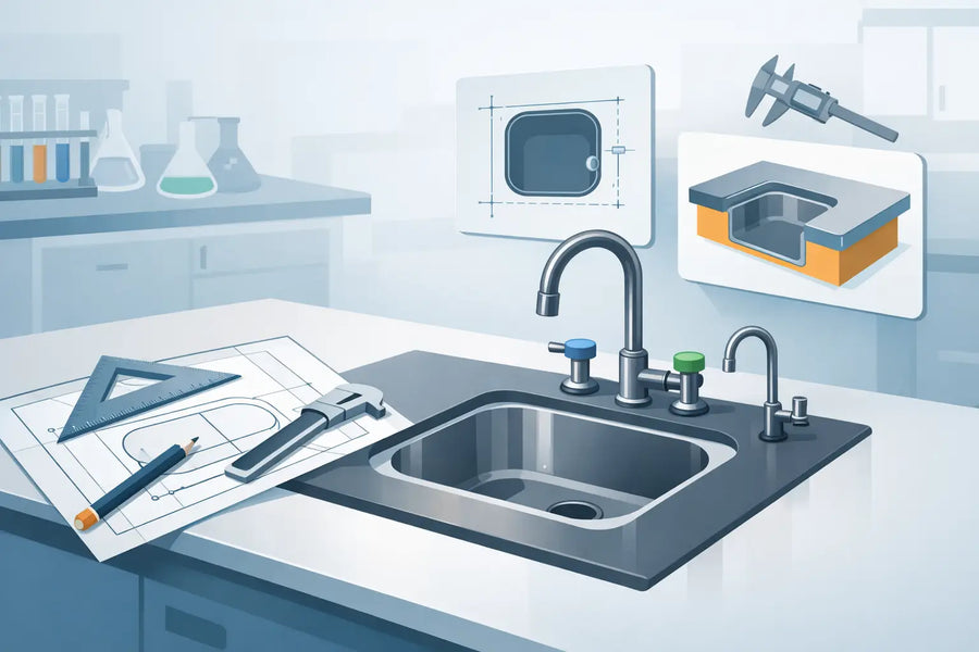 How to Specify Custom Sink Cutouts for Labs