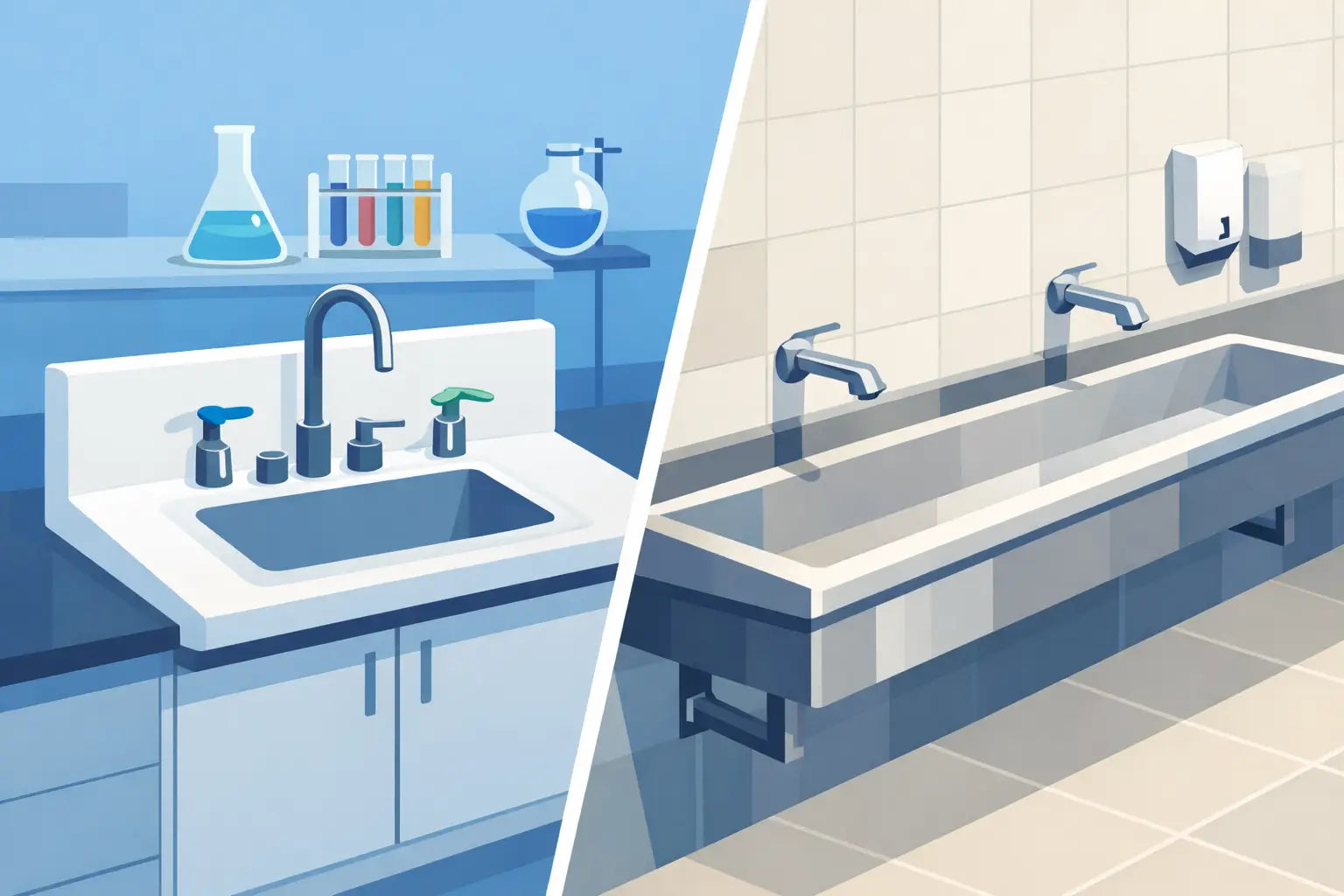 Lab Sinks Versus Trough Sinks: Which Fits?
