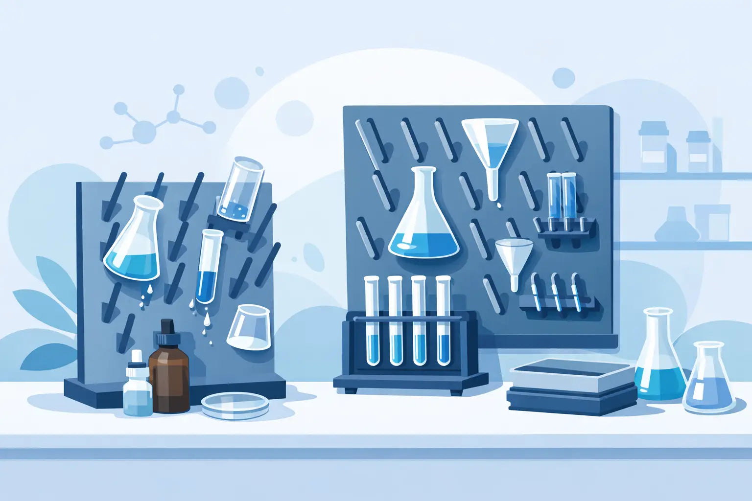 Choosing Lab Drying Racks and Pegboards