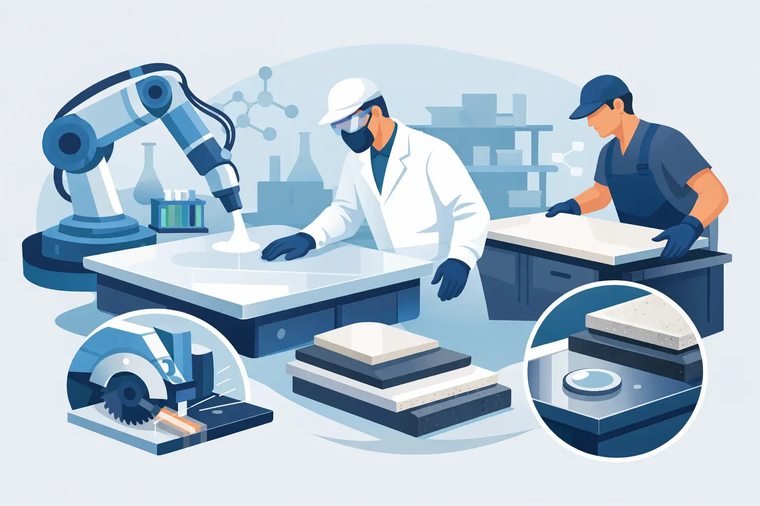 Laboratory Surface Fabrication Process