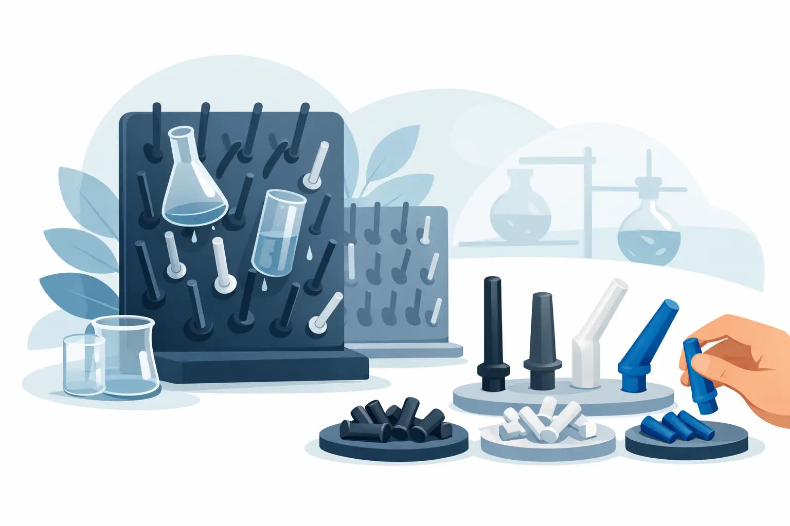 Choosing Replacement Pegs for Lab Drying Racks