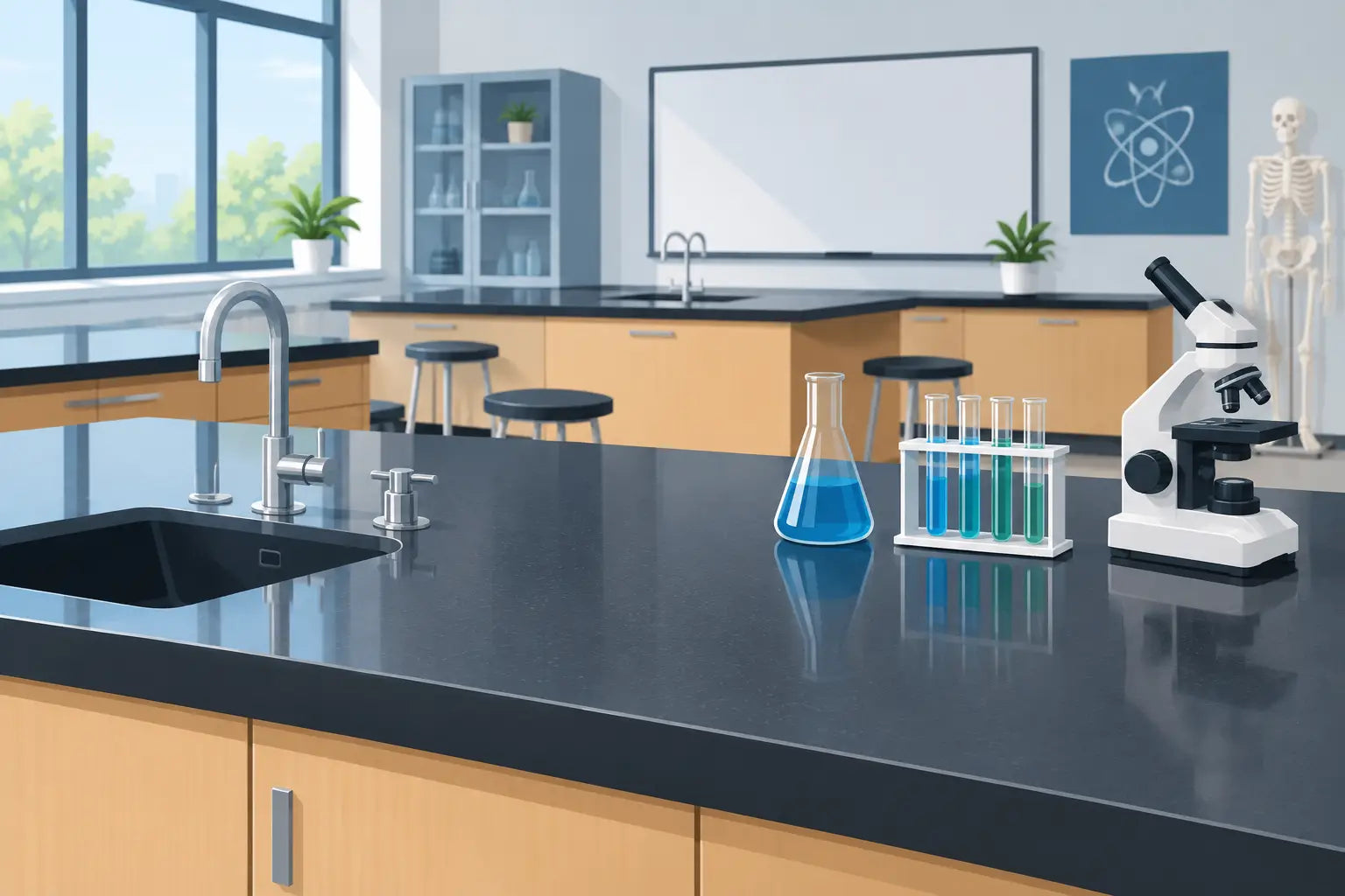 Durable Countertops for Science Classrooms