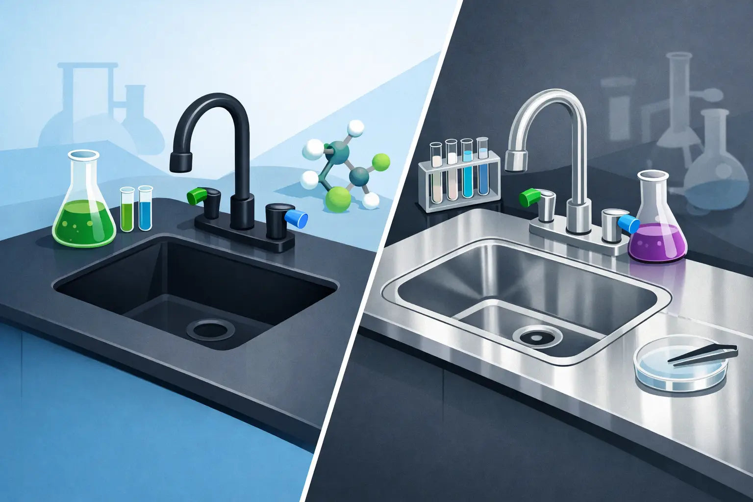 Laboratory Sinks: Epoxy vs Stainless Steel