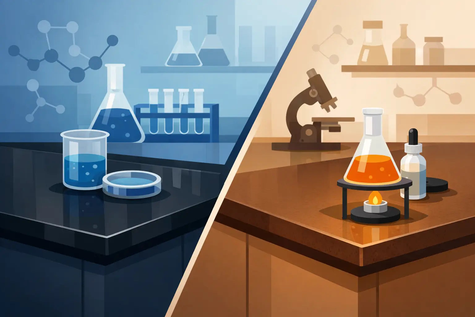 Epoxy vs Phenolic Countertops for Labs