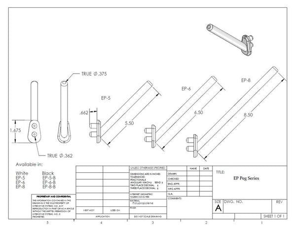 Replacement Pegs – Phenolic Pegboards – Blackland Manufacturing